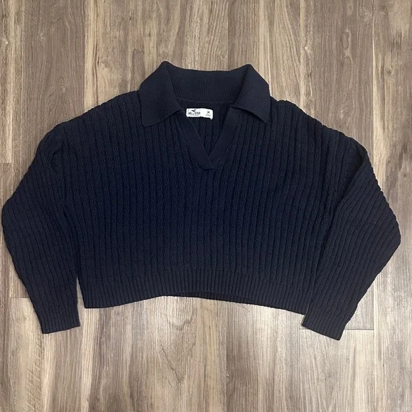 Hollister Easy Stitchy Polo Sweater - Picture 6 of 10